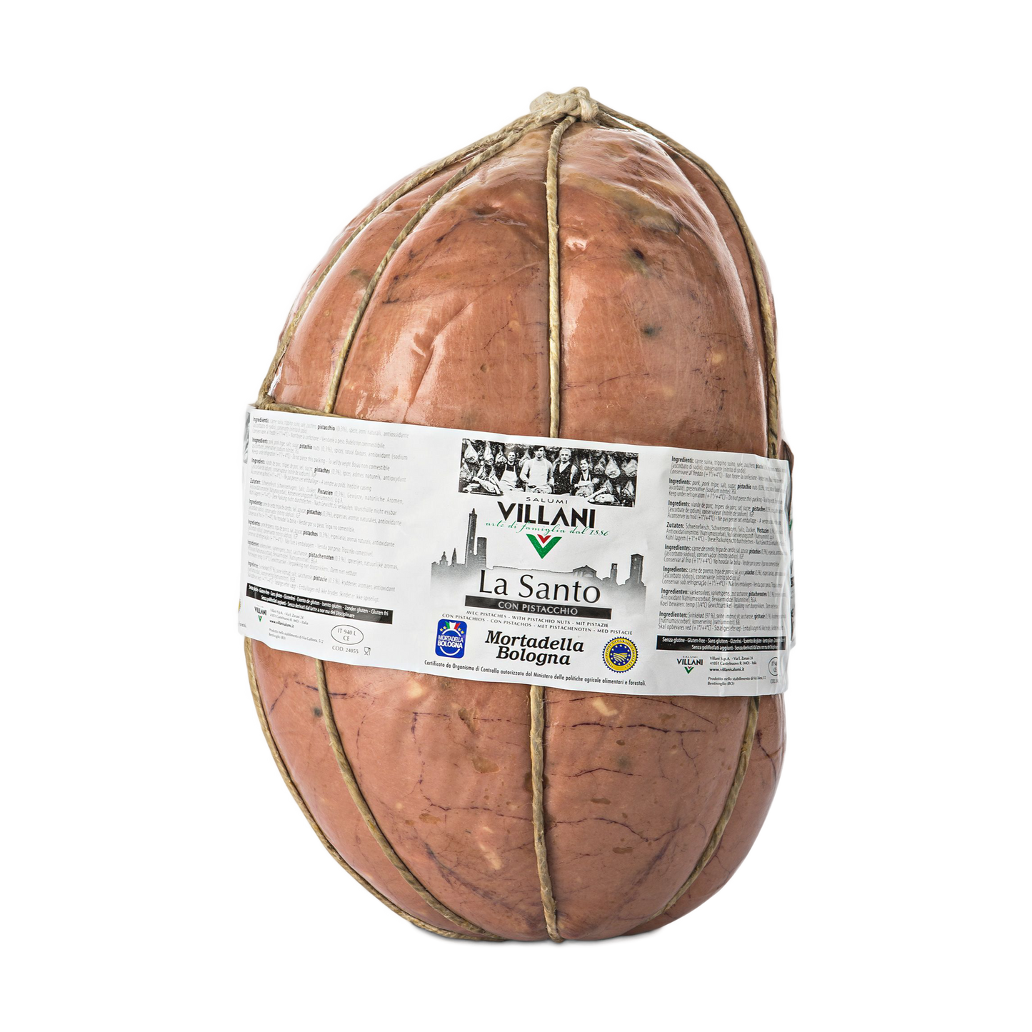 Mortadella con pistacchio