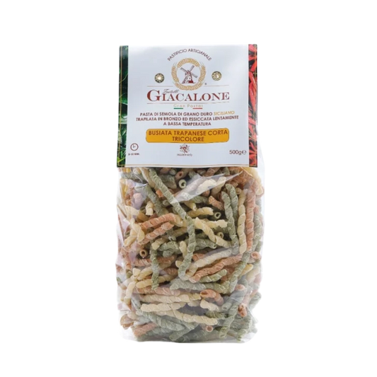 Busiata trapanese corta tricolore