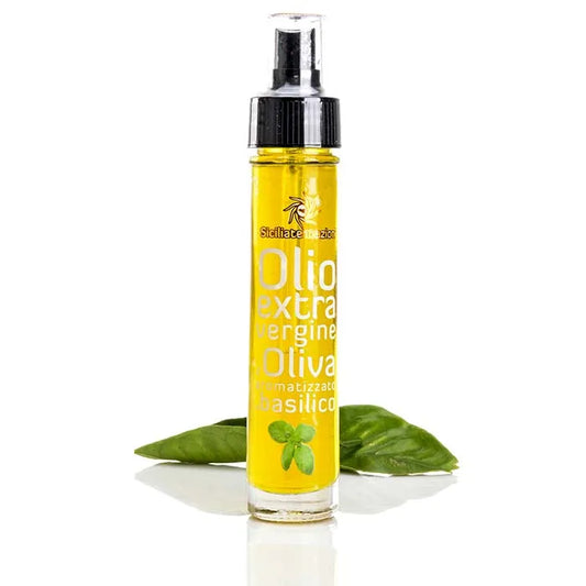 Olio aromatizzato al basilico
