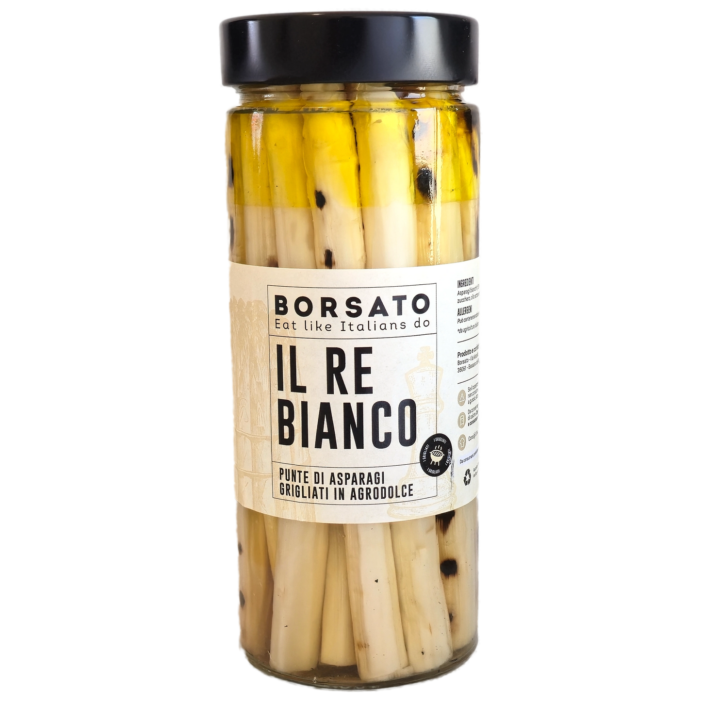 Asparagi bianchi grigliati in agrodolce
